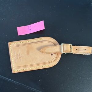 Used Louis Vuitton Leather Luggage Tag